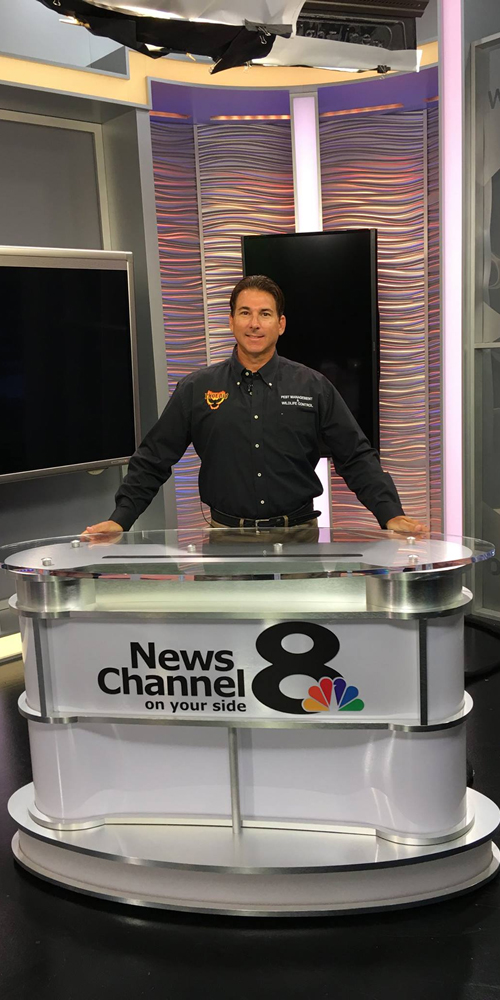 Owner of Phoenix Pest Management and Wildlife Control at Channel 8 Studio